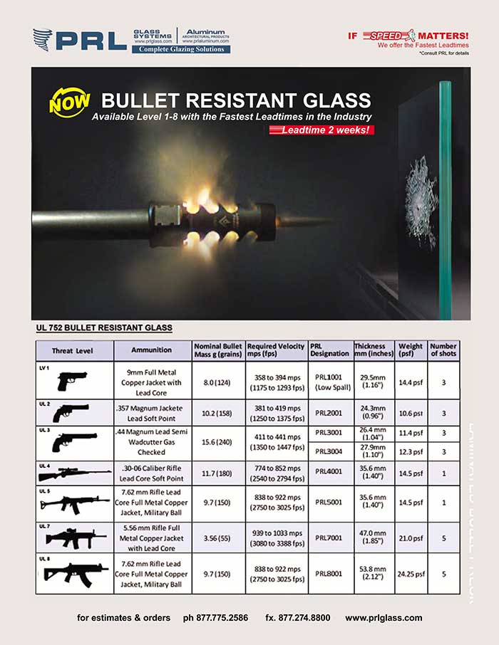 Laminated Bullet Resistant Glass