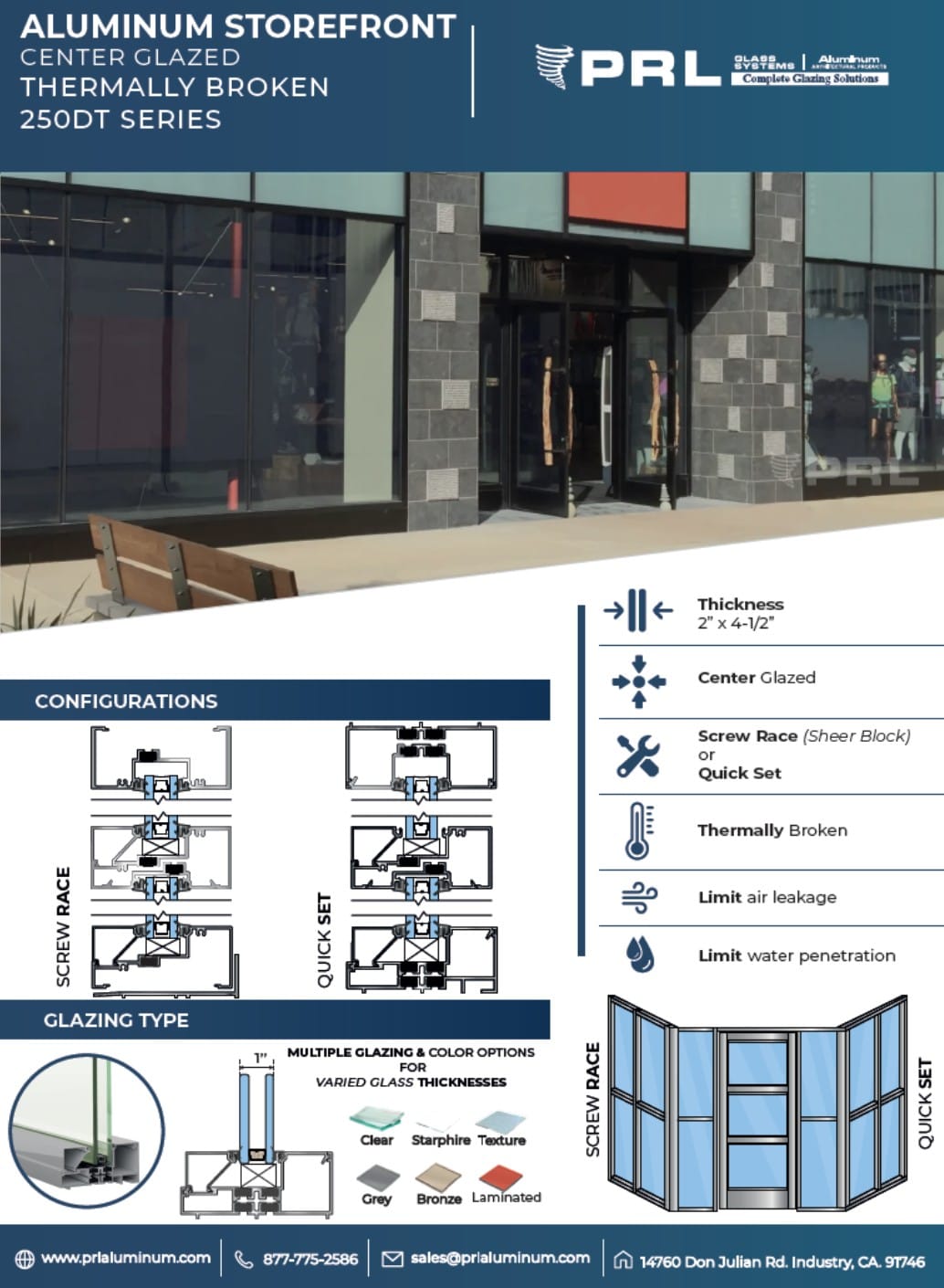 Thermally Broken Center Storefront Thermally Broken Center Storefront