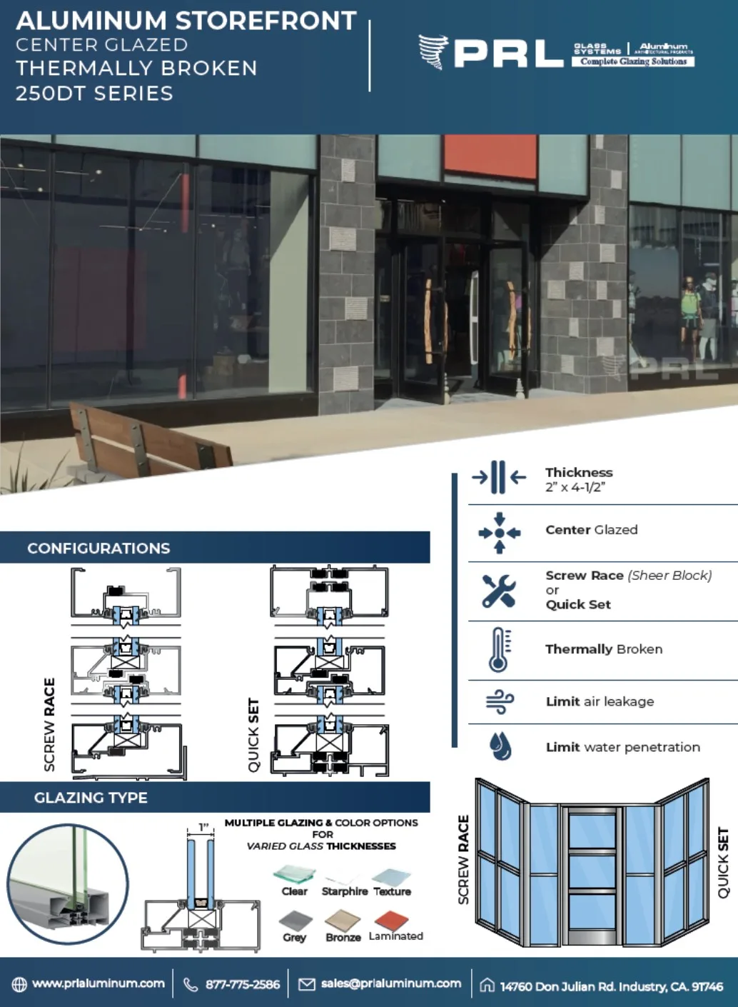 Thermally Broken Center Storefront